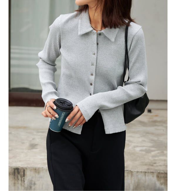 OUTDOOR PRODUCTS Usual Things「リブタイトポロシャツカットソー」|Tシャツ・カットソー|