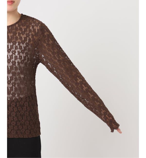 OUTDOOR PRODUCTS Usual Things「フラワーストレッチカットレースプルオーバー」|Tシャツ・カットソー|