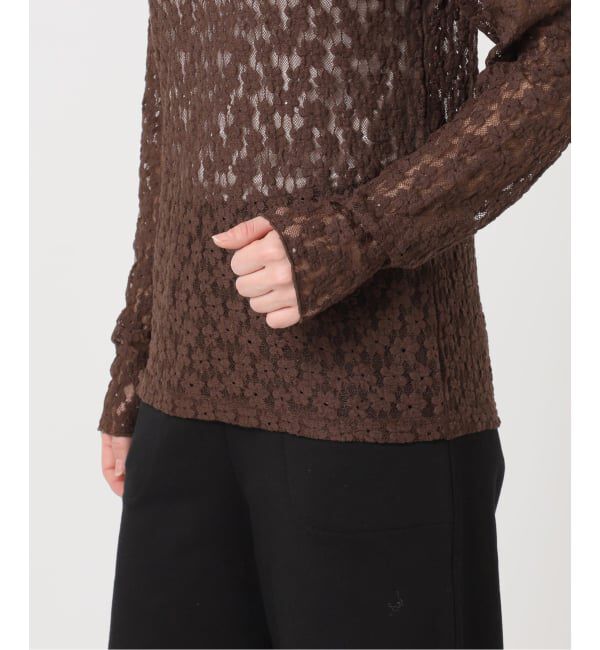 OUTDOOR PRODUCTS Usual Things「フラワーストレッチカットレースプルオーバー」|Tシャツ・カットソー|