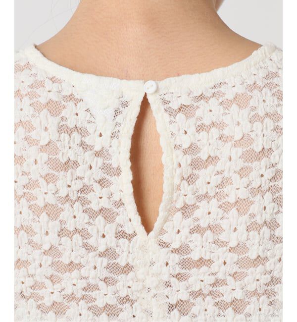 OUTDOOR PRODUCTS Usual Things「フラワーストレッチカットレースプルオーバー」|Tシャツ・カットソー|