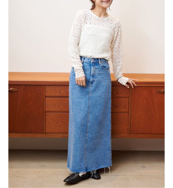 OUTDOOR PRODUCTS Usual Things「フラワーストレッチカットレースプルオーバー」|Tシャツ・カットソー|