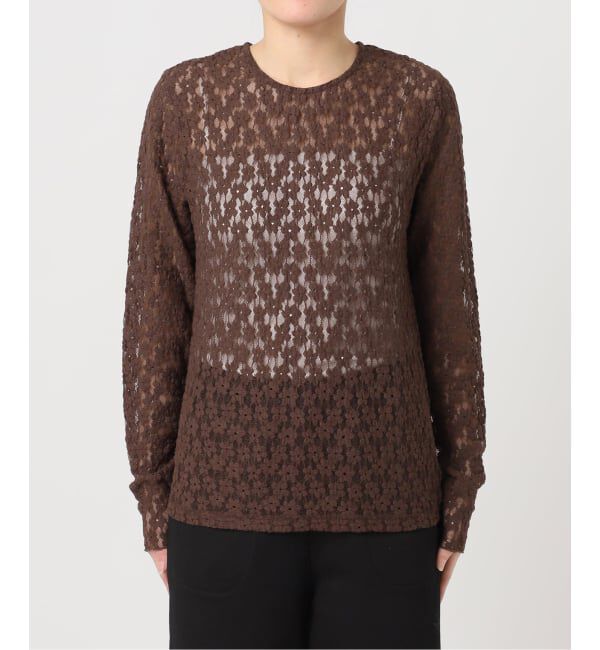 OUTDOOR PRODUCTS Usual Things「フラワーストレッチカットレースプルオーバー」|Tシャツ・カットソー|