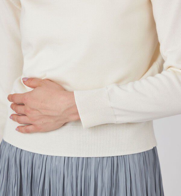 Ballsey「ウールポリエステルパールコンビ 2-wayプルオーバー」|ニット・セーター|