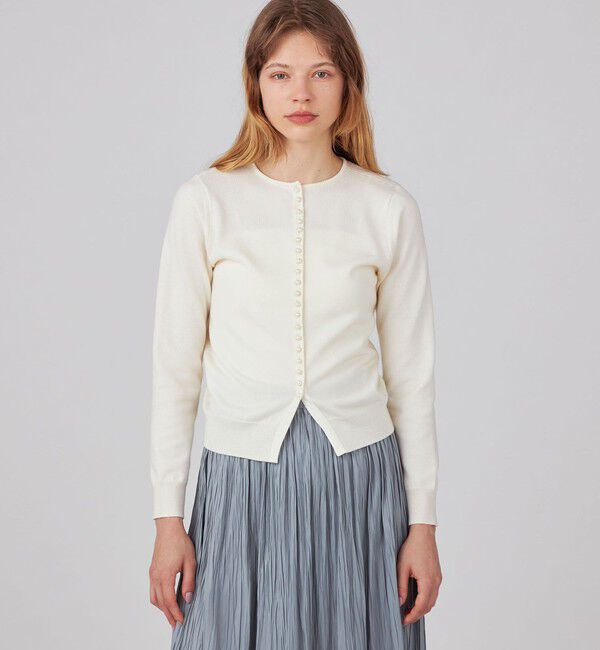 Ballsey「ウールポリエステルパールコンビ 2-wayプルオーバー」|ニット・セーター|