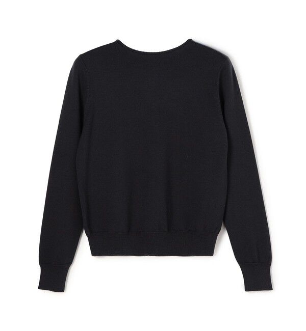 Ballsey「ウールポリエステルパールコンビ 2-wayプルオーバー」|ニット・セーター|17 チャコールグレー