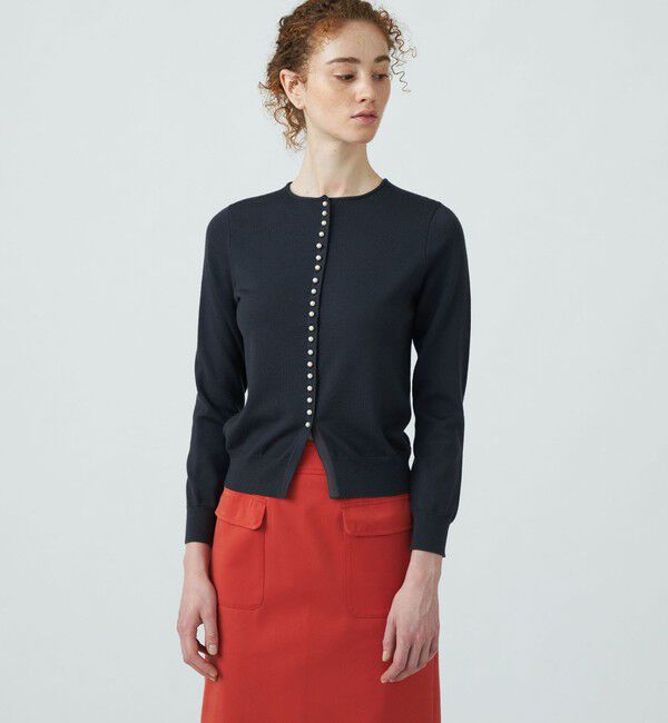 Ballsey「ウールポリエステルパールコンビ 2-wayプルオーバー」|ニット・セーター|