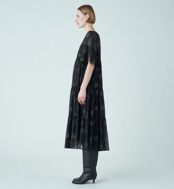 Ballsey「グリッタープリント フリルワンピース」|ドレス|