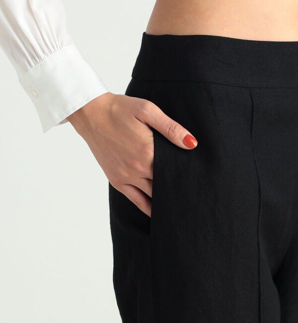 BACCA「ウールリネンギャバジン テーパードパンツ」|その他|