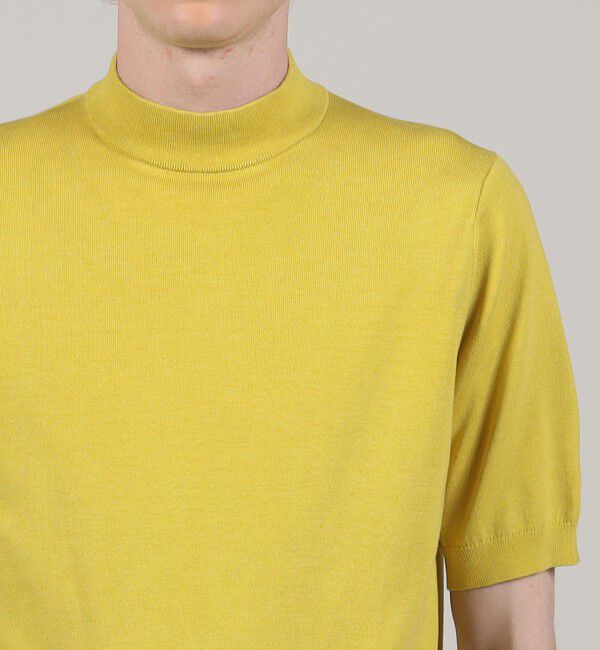 TOMORROWLAND MENS「シルクコットン モックネックプルオーバー SESIA」|ニット・セーター|