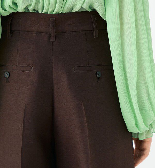 Ballsey「Diana 1タックワイドパンツ」|スラックス|