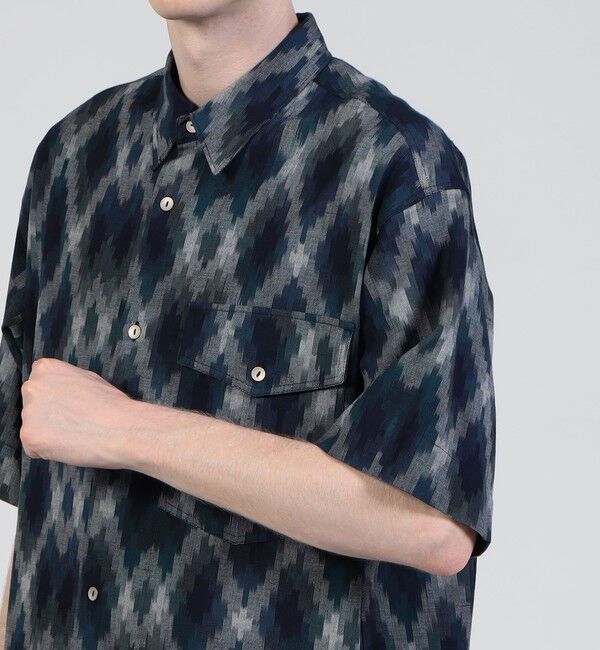 TOMORROWLAND MENS「コットン ダイヤモンドジャガード レギュラーカラーシャツ」|シャツ・ブラウス|