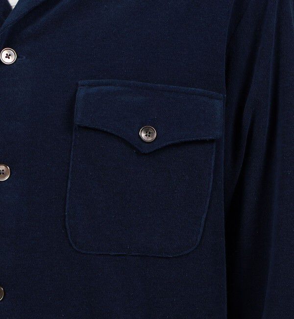 TOMORROWLAND MENS「スビンコットンパイル オープンカラーシャツブルゾン」|シャツ・ブラウス|