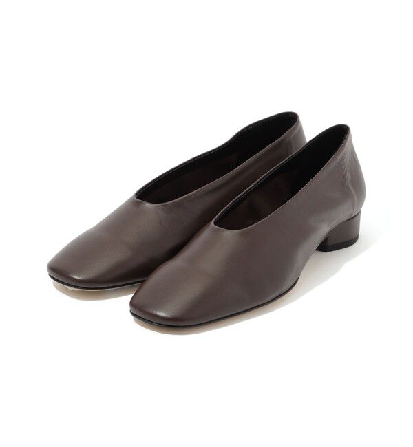 TOMORROWLAND GOODS「Aeyde DELIA ナッパレザー ローヒールパンプス」|パンプス|49 ダークブラウン