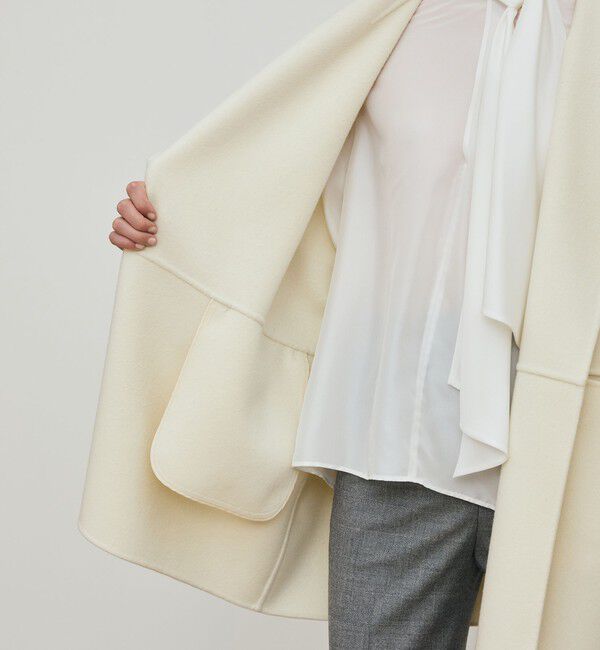 DES PRES「ダブルフェイスメルトンビーバー ウィングカラーコート」|その他|