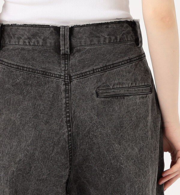 Edition「ガーメントウォッシュ ワイドパンツ」|デニム|