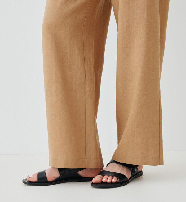 GALERIE VIE「リブコンビフレンチリネン ワイドイージーパンツ」|その他|