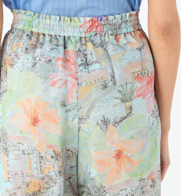 MACPHEE「スカーフプリント イージーストレートパンツ」|その他|