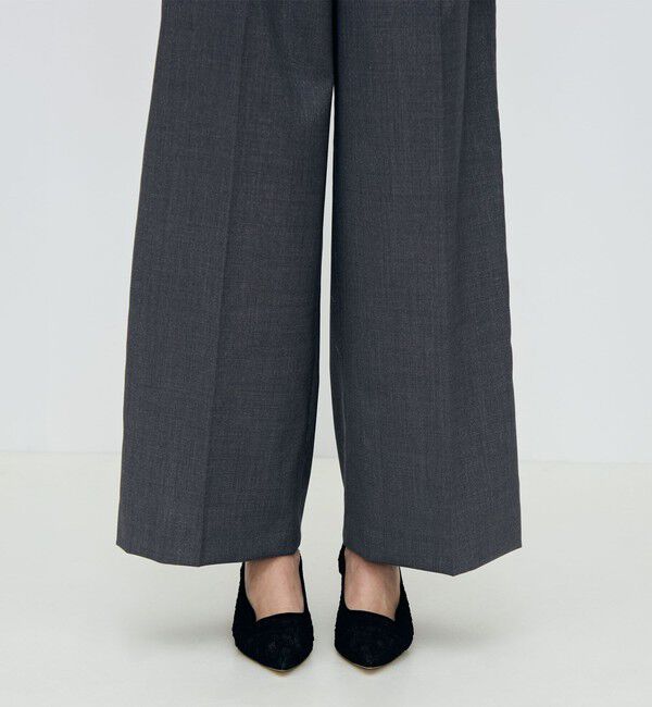 TOMORROWLAND collection「ラメグレー タックワイドパンツ」|その他|