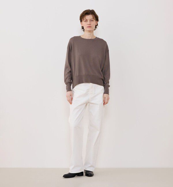 GALERIE VIE「プレーンウール クルーネックプルオーバー」|ニット・セーター|