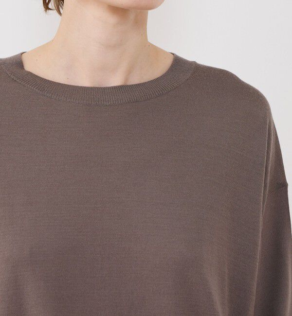 GALERIE VIE「プレーンウール クルーネックプルオーバー」|ニット・セーター|
