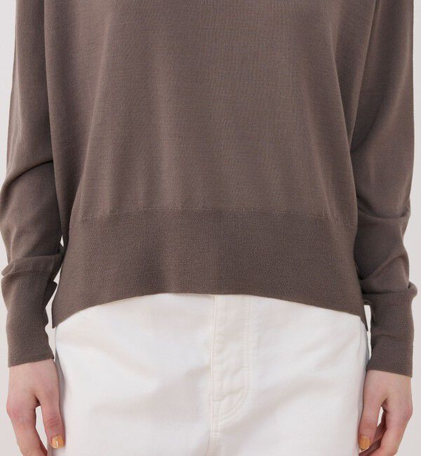 GALERIE VIE「プレーンウール クルーネックプルオーバー」|ニット・セーター|