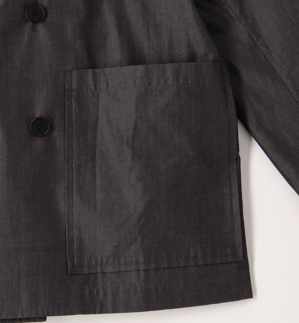 CABaN「コットンシャンブレー ベルテッドダブルブレストジャケット」|テーラードジャケット|