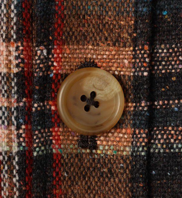 CABaN「ネップウール チェックCPOブルゾン」|ブルゾン・スタジャン|