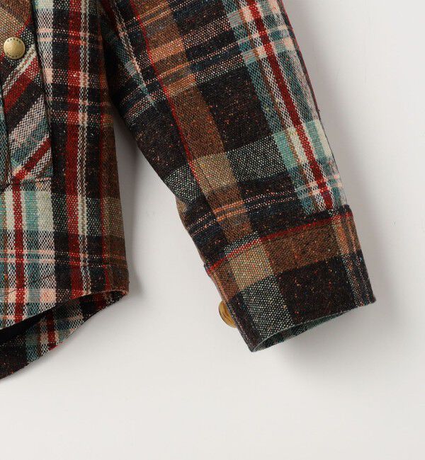 CABaN「ネップウール チェックCPOブルゾン」|ブルゾン・スタジャン|