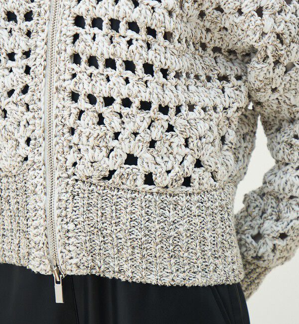 MACPHEE「ルレックスハンドニット ジップアップカーディガン」|カーディガン|