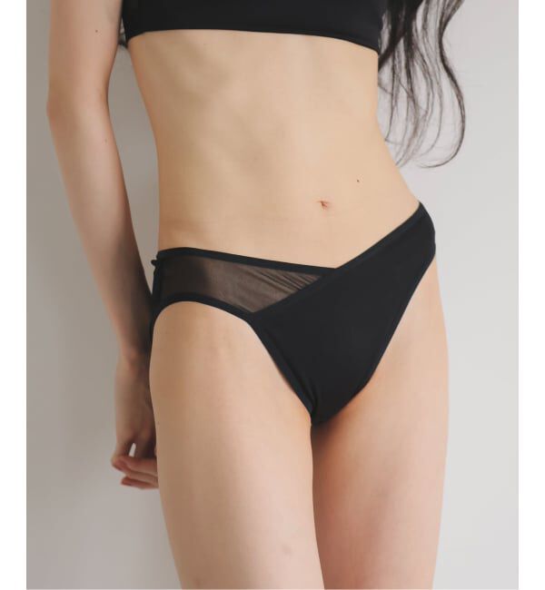 EMILYWEEK「【ESSENTIAL】スムースメッシュショーツ」|インナー|ブラック