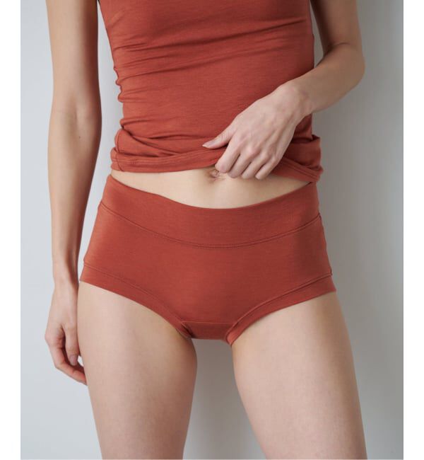 EMILYWEEK「【ACTIVE】Bamboo ボーイレッグショーツ（ブラック、ベージュA、オレンジ）」|インナー|