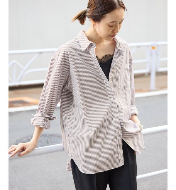 SLOBE IENA「コットンブロードベーシックシャツ」|シャツ・ブラウス|