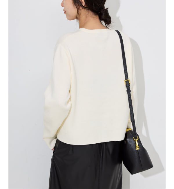 SLOBE IENA「《セットアップ対応可》コットンダブルフェイスカーディガン」|カーディガン|