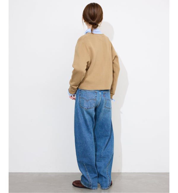 SLOBE IENA「《セットアップ対応可》コットンダブルフェイスカーディガン」|カーディガン|