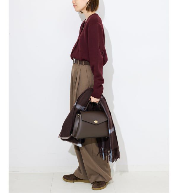 SLOBE IENA「《セットアップ対応可》コットンダブルフェイスカーディガン」|カーディガン|