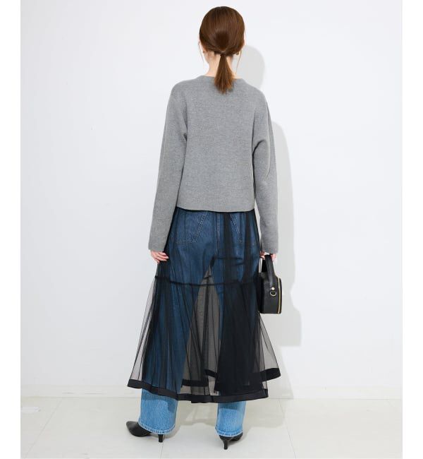 SLOBE IENA「《セットアップ対応可》コットンダブルフェイスカーディガン」|カーディガン|