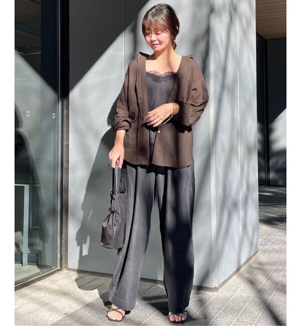 SLOBE IENA「《追加》リネンコットンレギュラーシャツ」|シャツ・ブラウス|