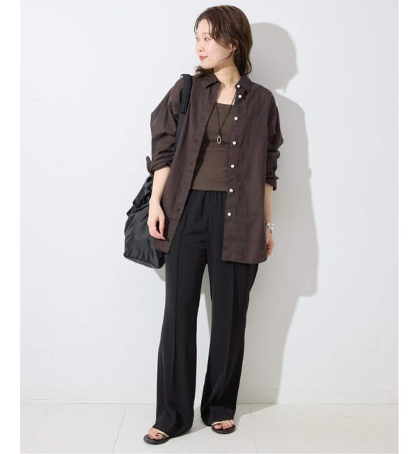 SLOBE IENA「《追加》リネンコットンレギュラーシャツ」|シャツ・ブラウス|