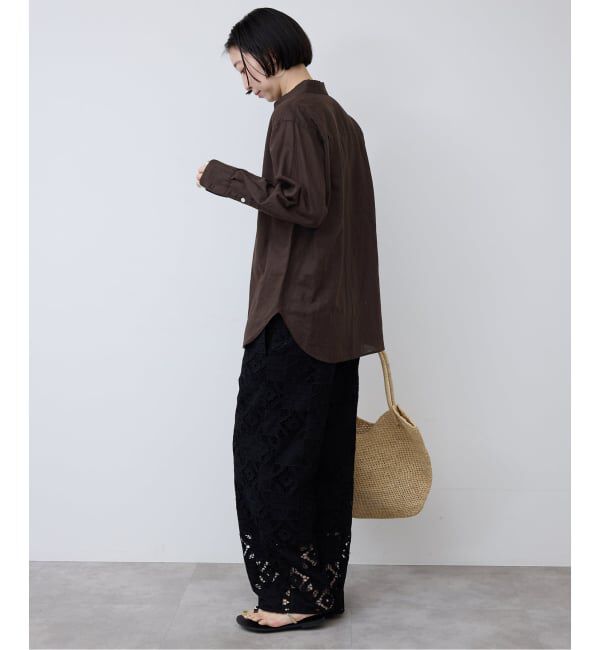 SLOBE IENA「《追加》リネンコットンレギュラーシャツ」|シャツ・ブラウス|