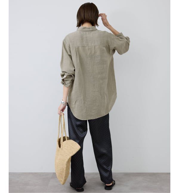 SLOBE IENA「《追加》リネンコットンレギュラーシャツ」|シャツ・ブラウス|