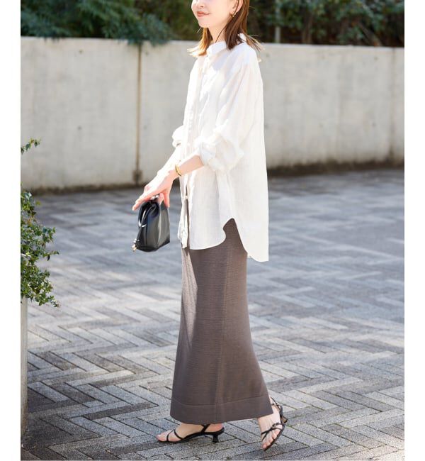 SLOBE IENA「《追加》リネンコットンレギュラーシャツ」|シャツ・ブラウス|