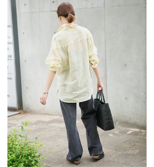 SLOBE IENA「《追加》リネンコットンレギュラーシャツ」|シャツ・ブラウス|