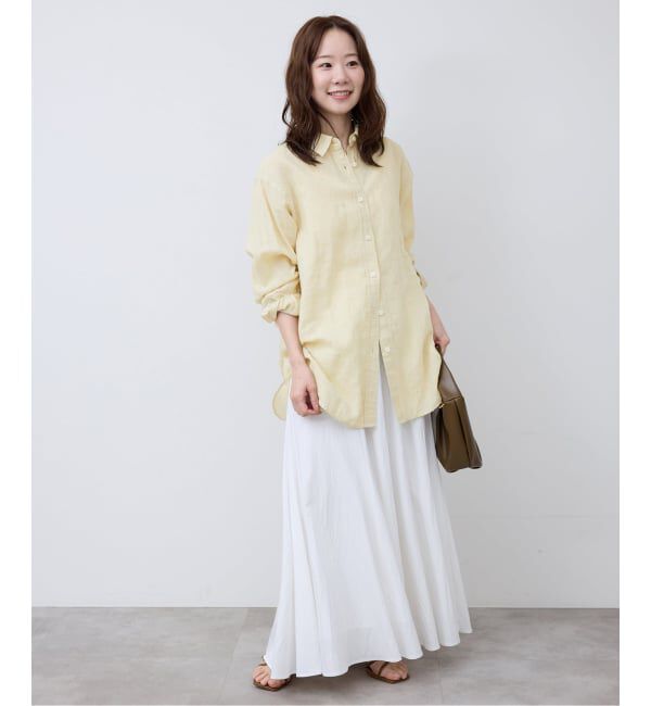 SLOBE IENA「《追加》リネンコットンレギュラーシャツ」|シャツ・ブラウス|