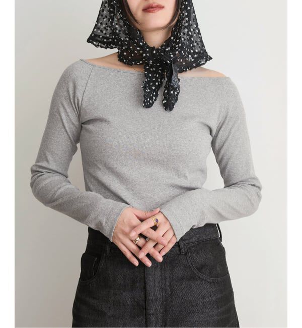 IENA LA BOUCLE「IENA LA BOUCLE コンパクトベアボートネックカット」|Tシャツ・カットソー|