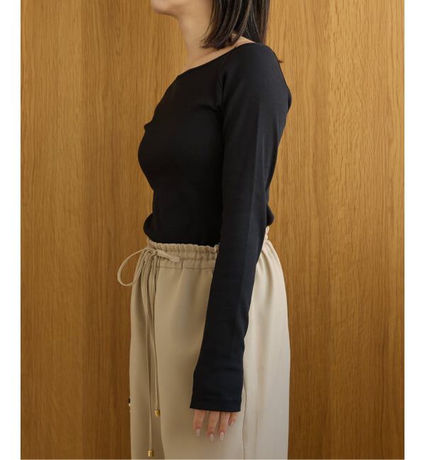 IENA LA BOUCLE「IENA LA BOUCLE コンパクトベアボートネックカット」|Tシャツ・カットソー|