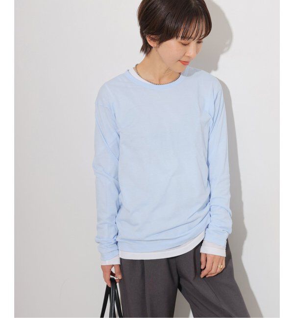 JOURNAL STANDARD relume「シアークルーネックロングTシャツ」|Tシャツ・カットソー|サックスブルー
