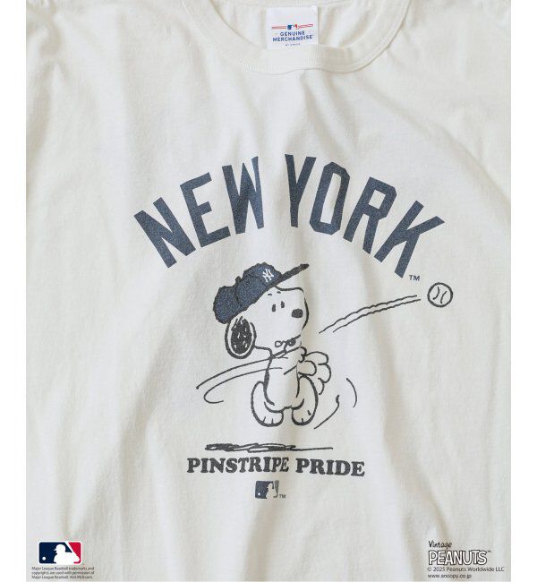 JOURNAL STANDARD relume「PEANUTS 別注 MLB ベースボール プリントTシャツ」|Tシャツ・カットソー|