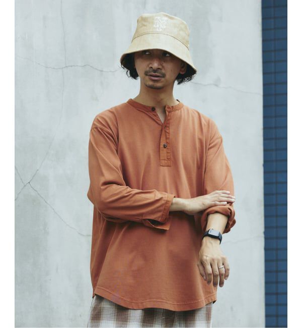 JOURNAL STANDARD relume「ガーメントダイ スリーピング ヘンリーネック Tシャツ」|Tシャツ・カットソー|