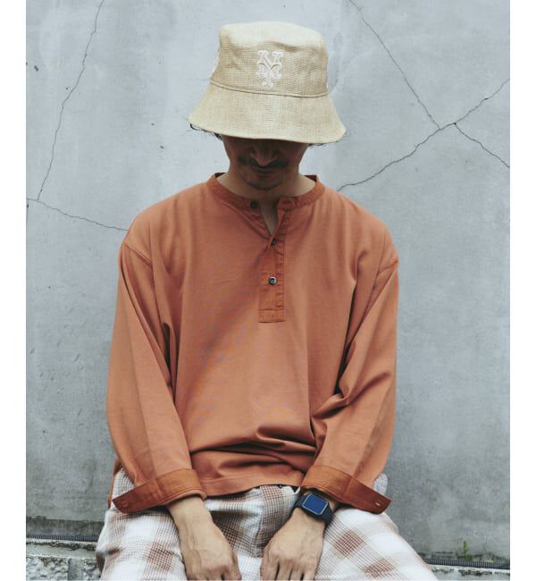 JOURNAL STANDARD relume「ガーメントダイ スリーピング ヘンリーネック Tシャツ」|Tシャツ・カットソー|