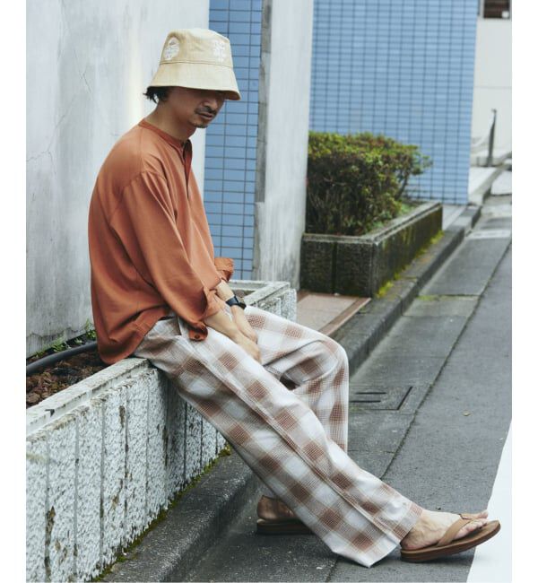 JOURNAL STANDARD relume「ガーメントダイ スリーピング ヘンリーネック Tシャツ」|Tシャツ・カットソー|